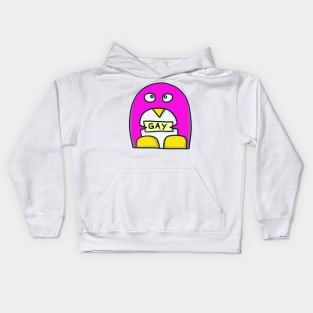 gay penguin Kids Hoodie